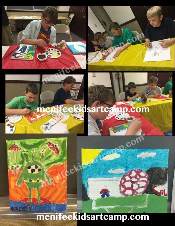 Children art classes Boy scouts Menifee Art Badget merit 